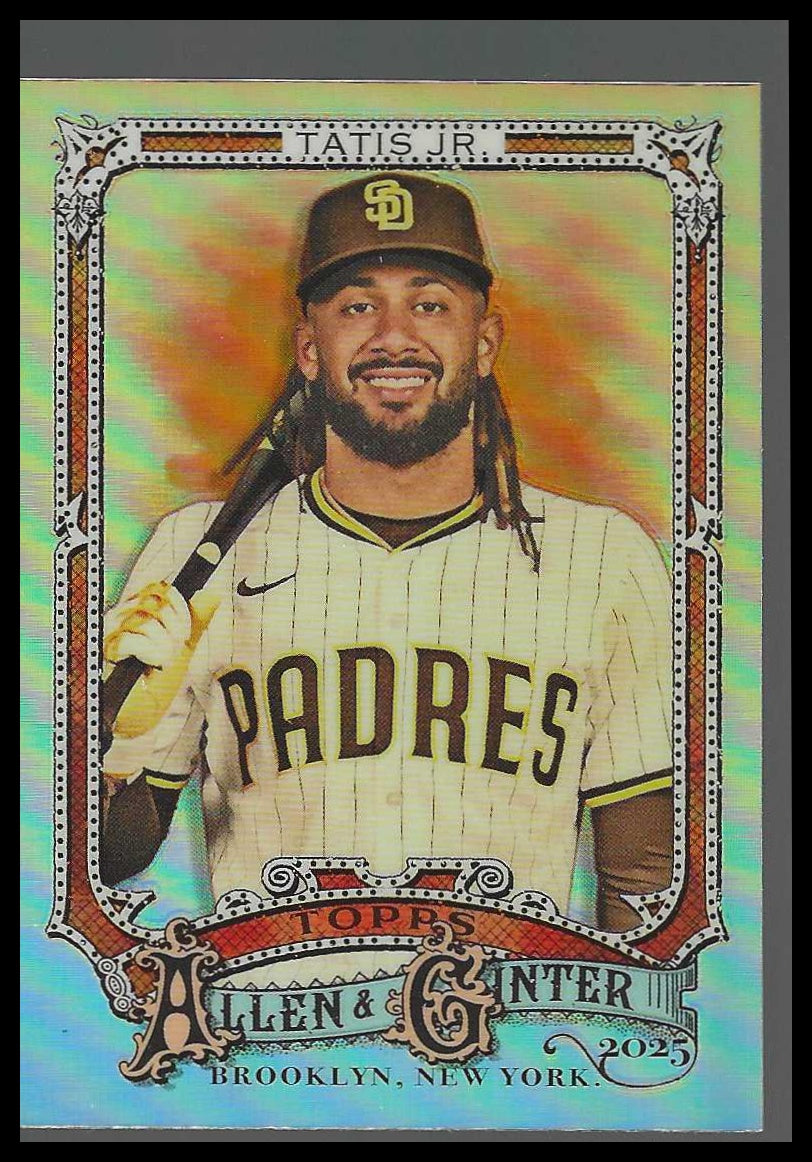 2025 Topps Allen & Ginter Chrome Refractor #139 Fernando Tatis Jr. - Veteran Sports Cards FL