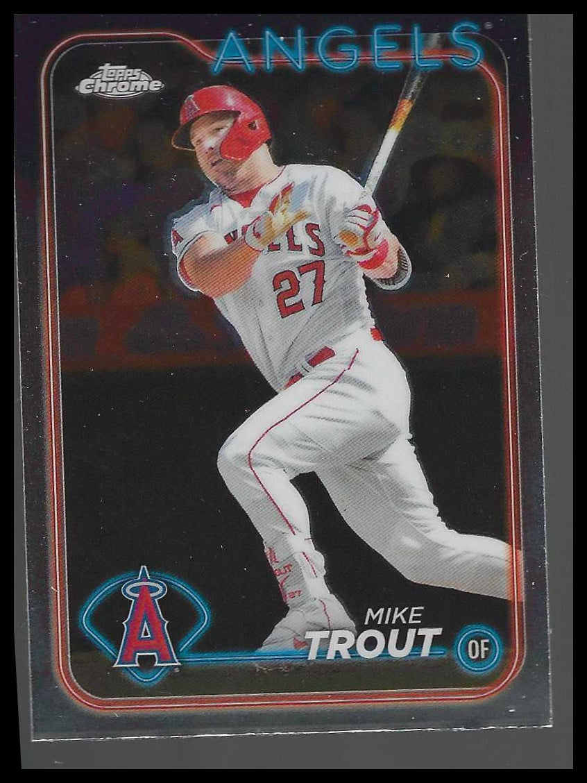 2024 Topps Chrome #200 Mike Trout - Veteran Sports Cards FL