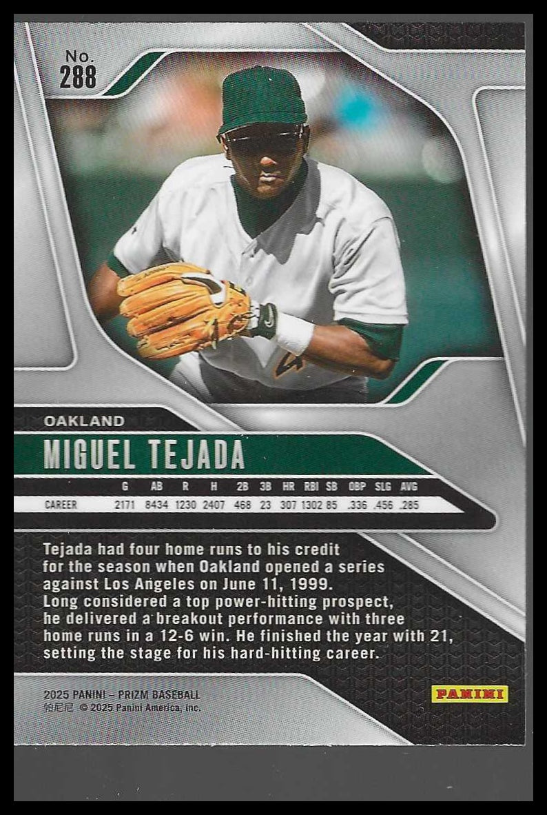 2025 Panini Prizm #288 Miguel Tejada - Veteran Sports Cards FL