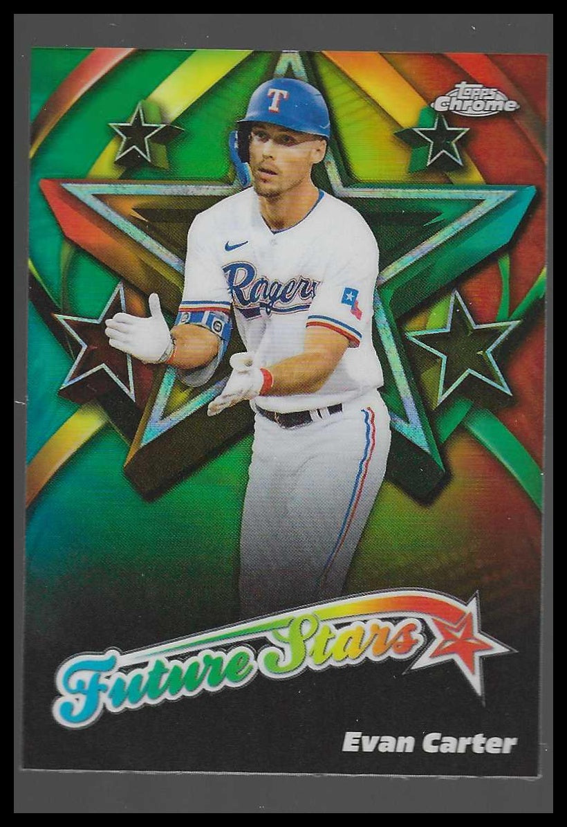 2025 Topps Chrome Future Stars #FS-12 Evan Carter - Veteran Sports Cards FL