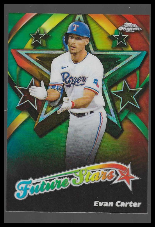 2025 Topps Chrome Future Stars #FS-12 Evan Carter - Veteran Sports Cards FL