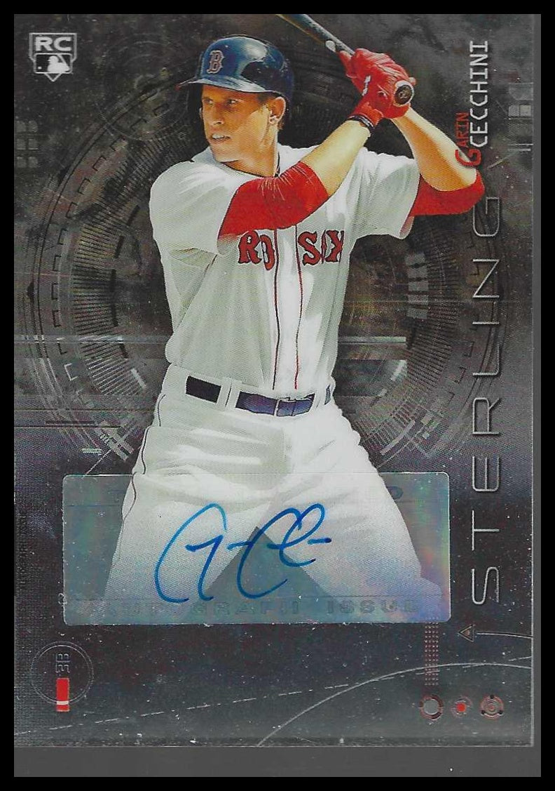2014 Bowman Sterling Rookie Autographs Refractors #BSRA-GC Garin Cecchini - Veteran Sports Cards FL