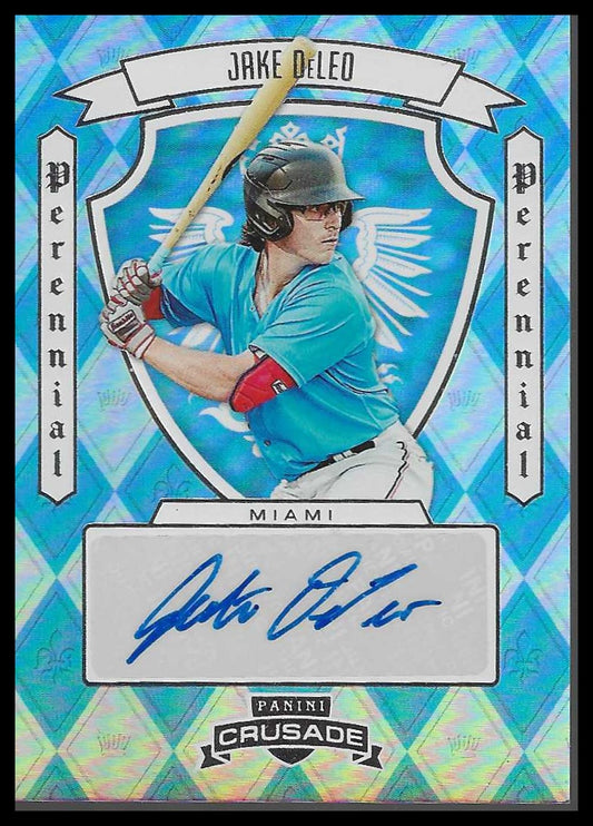 2025 Panini Crusade Perennial Prospect Signatures #PPS-JDL Jake DeLeo - Veteran Sports Cards FL