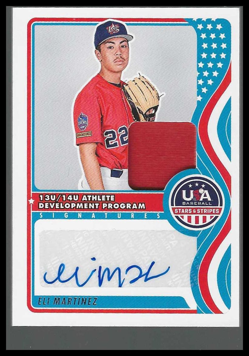 2025 Panini USA baseball 13U14U National Team Sign Materials NTS-EM Eli Martinez - Veteran Sports Cards FL
