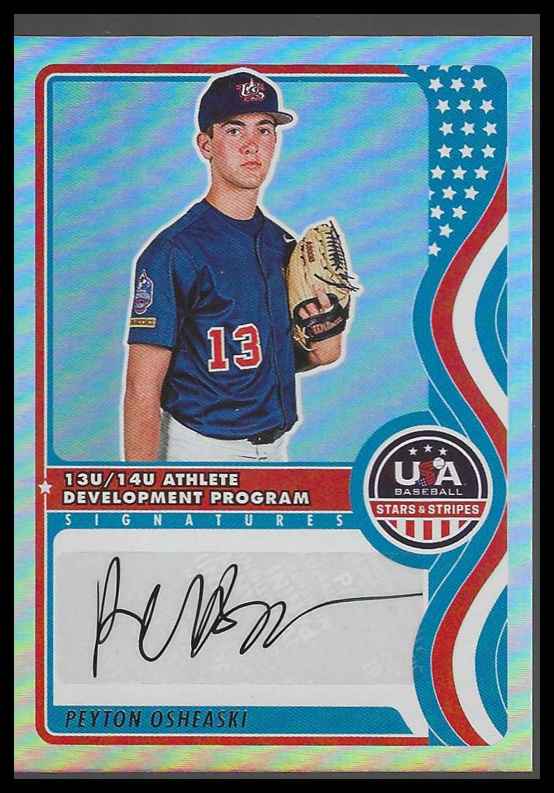 2025 Panini USA baseball 13U14U Nat Team Signatures #NTS-PO Peyton Osheaski - Veteran Sports Cards FL