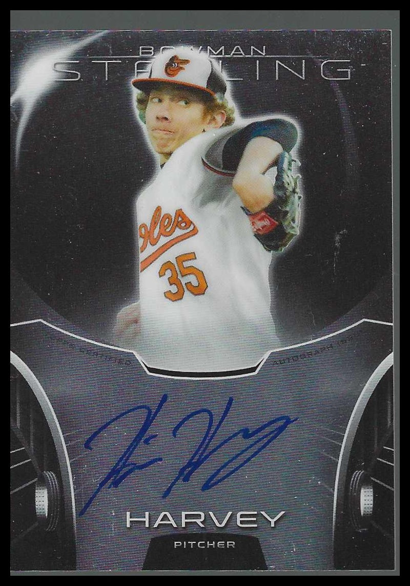 2013 Bowman Sterling Prospect Autographs #BSAP-HH Hunter Harvey - Veteran Sports Cards FL