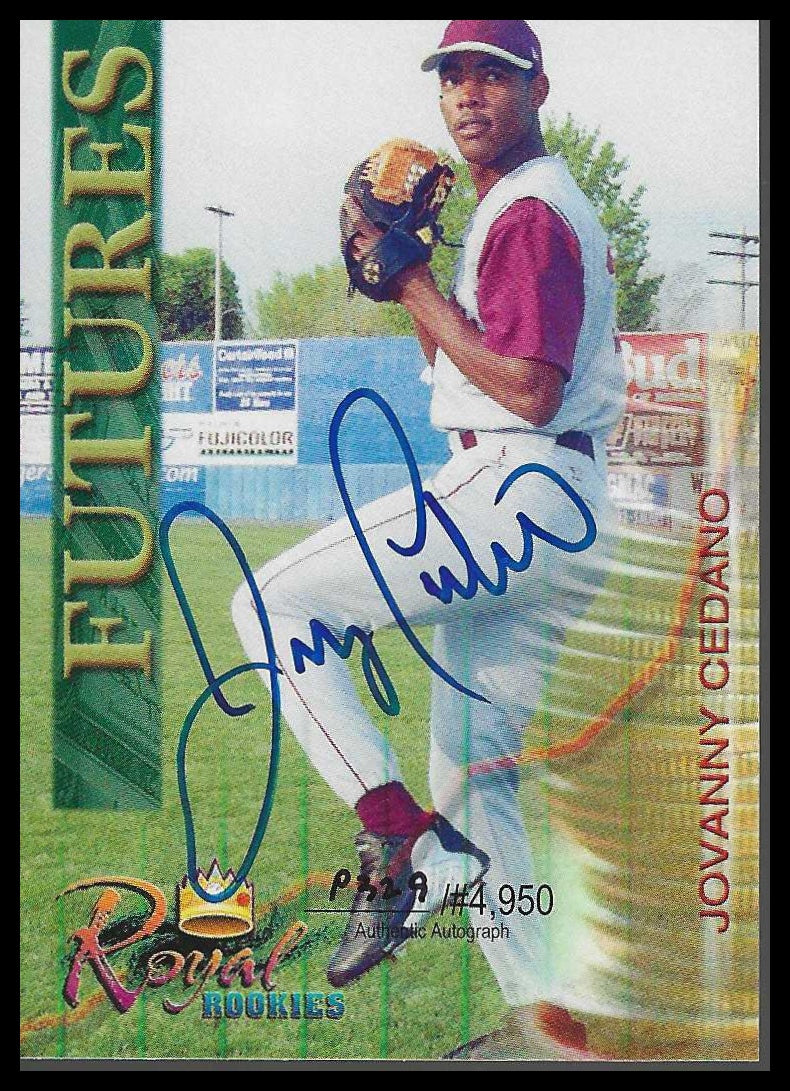 2000 Royal Rookies Futures Autographs #7 Jovanny Cedeno - Veteran Sports Cards FL