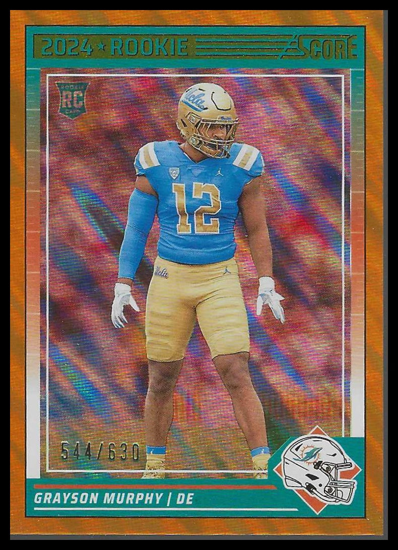 2024 Score Lava #388 Grayson Murphy Rookie #544/630 football - Veteran Sports Cards FL