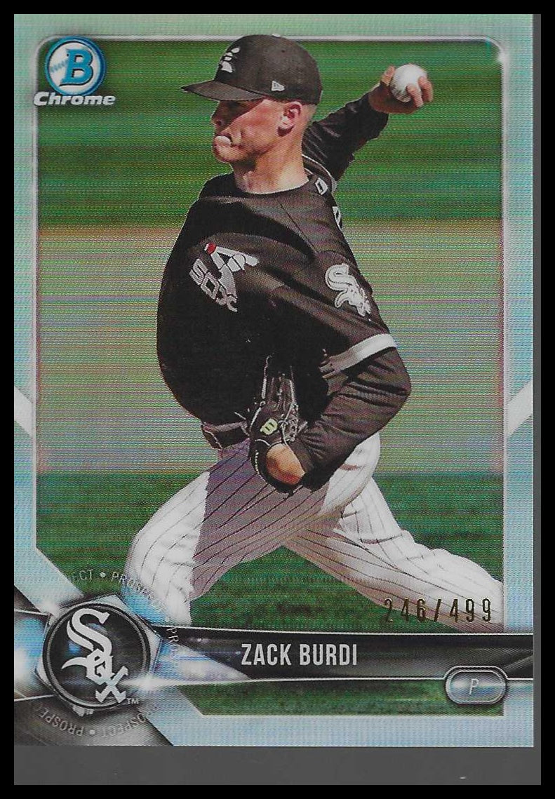 2018 Bowman Chrome Prospects Refractor #BCP224 Zack Burdi #246/499 - Veteran Sports Cards FL