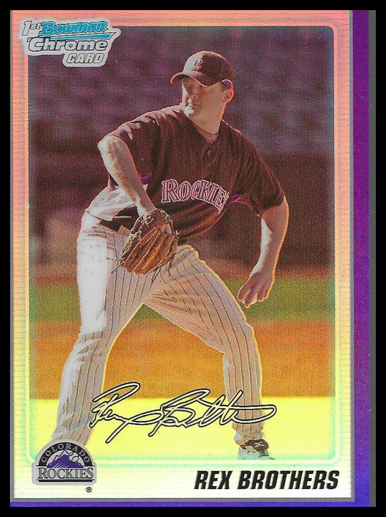 2010 Bowman Chrome Prospects Purple #BP92 Rex Brothers #937/999 - Veteran Sports Cards FL