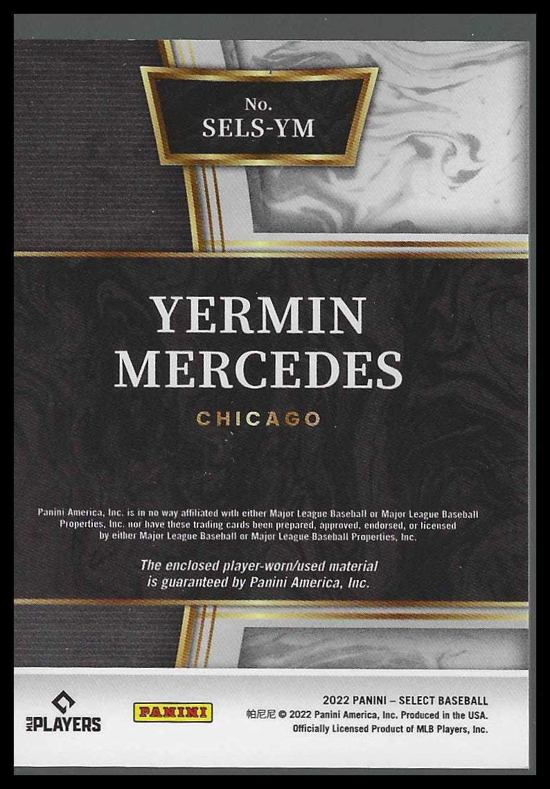 2022 Panini Select Select Swatches #SELS-YM Yermin Mercedes - Veteran Sports Cards FL