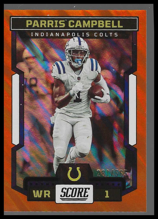 2023 Score Lava #15 Parris Campbell - Veteran Sports Cards FL