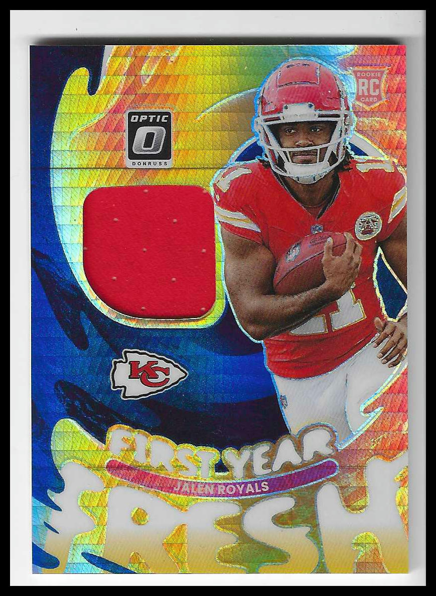 2025 Donruss Optic First Year Fresh Blue Hyper #FYFBH-JRS Jalen Royals - Veteran Sports Cards FL