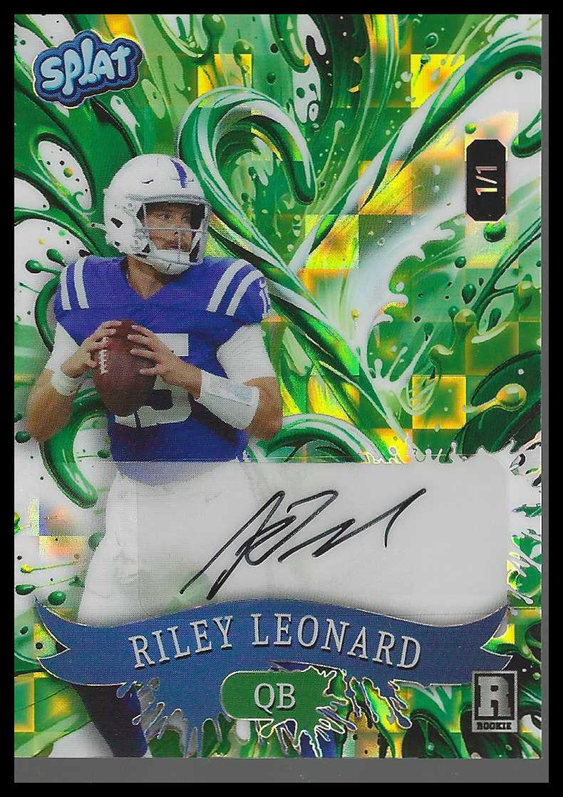 2025 Wild Card Splat AUTO Holiday Pandora #SCFCCa-RLA Riley Leonard #1/1 SSP - Veteran Sports Cards FL