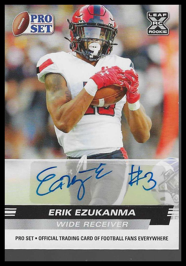 2022 Pro Set Draft Autographs #PSA-EE1 Erik Ezukanma - Veteran Sports Cards FL