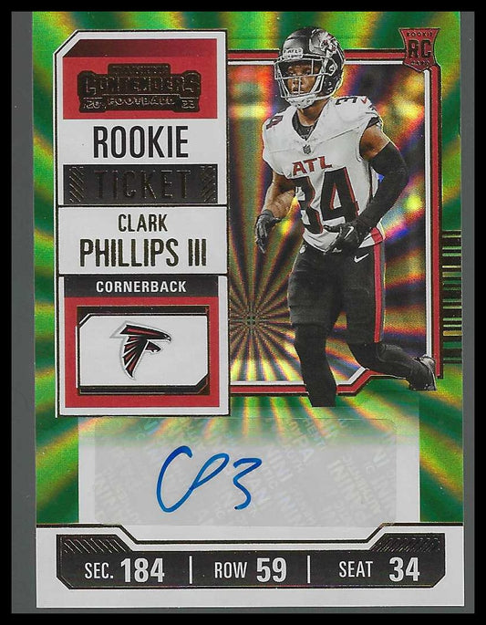 2023 Panini Contenders #225 Clark Phillips III Rookie - Veteran Sports Cards FL