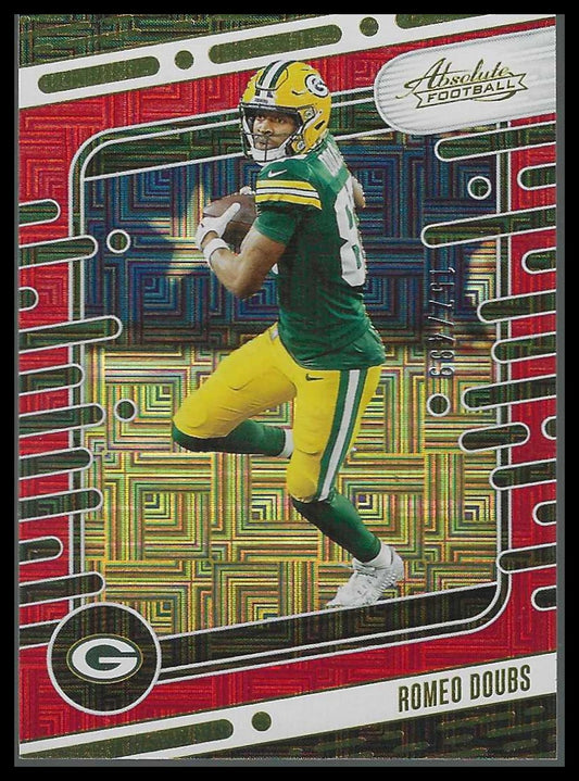 2024 Panini Absolute Red Squares #40 Romeo Doubs #157/499 - Veteran Sports Cards FL
