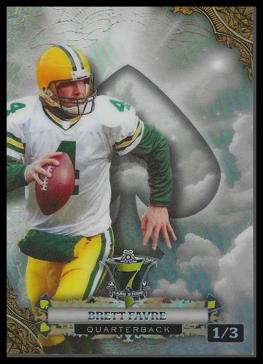 WC 7 Card Studs Promo SpadesCloudEx Rainbow White P7CES-BF2 Brett Favre #1/3 - Veteran Sports Cards FL