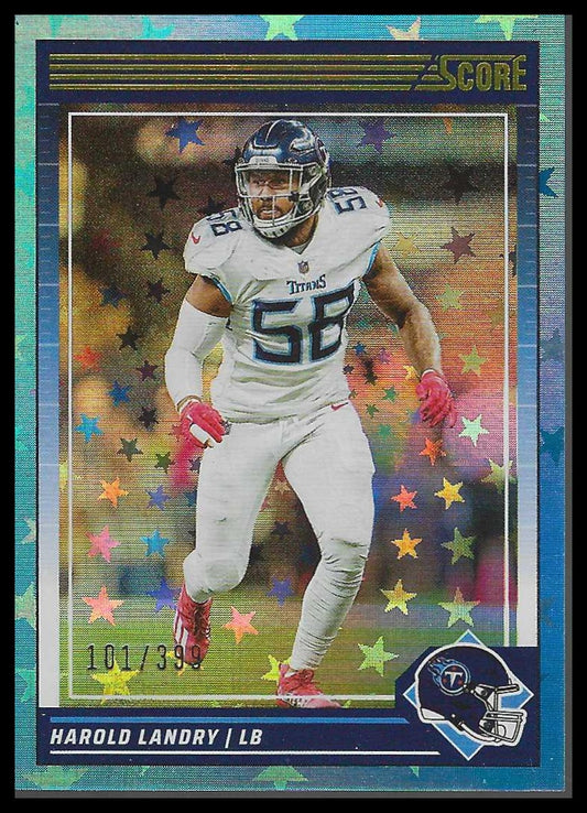 2024 Score Stars #273 Harold Landry #101/399 - Veteran Sports Cards FL