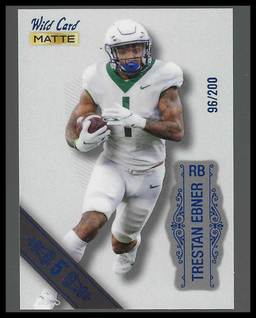 2022 Wild Card Matte White -Blue #96/200 #MB-121 Trestan Ebner - Veteran Sports Cards FL