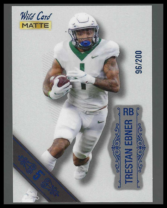 2022 Wild Card Matte White -Blue #96/200 #MB-121 Trestan Ebner - Veteran Sports Cards FL