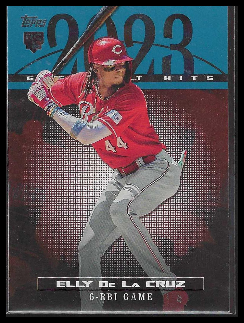 2024 Topps 2023 Greatest Hits Blue #23GH-25 Elly De La Cruz - Veteran Sports Cards FL
