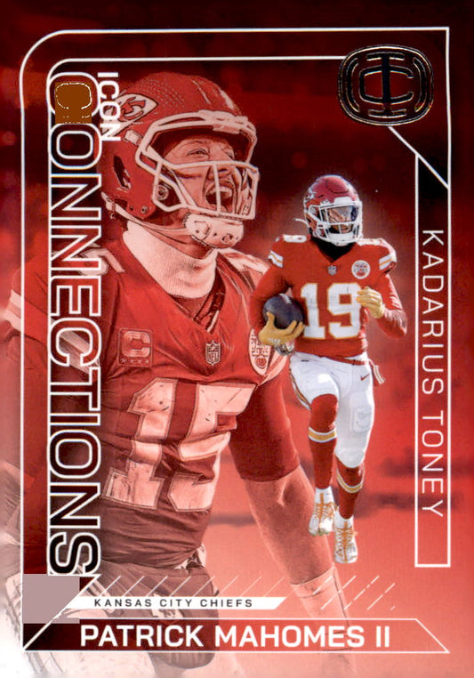 2025 Mahomes Icon Collection  Icon #IC-13 Patrick Mahomes II Kadarius Toney - Veteran Sports Cards FL