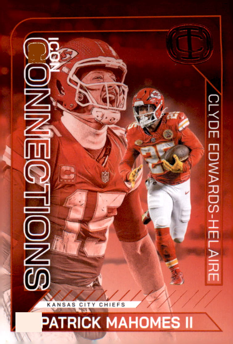2025 Panini Mahomes Icon Collection - Icon Connections Clyde Edwards-Helaire - Veteran Sports Cards FL