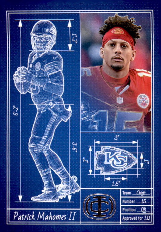 2025 Panini Mahomes Icon Collection Touchdown Architect #TA1 Patrick Mahomes II - Veteran Sports Cards FL