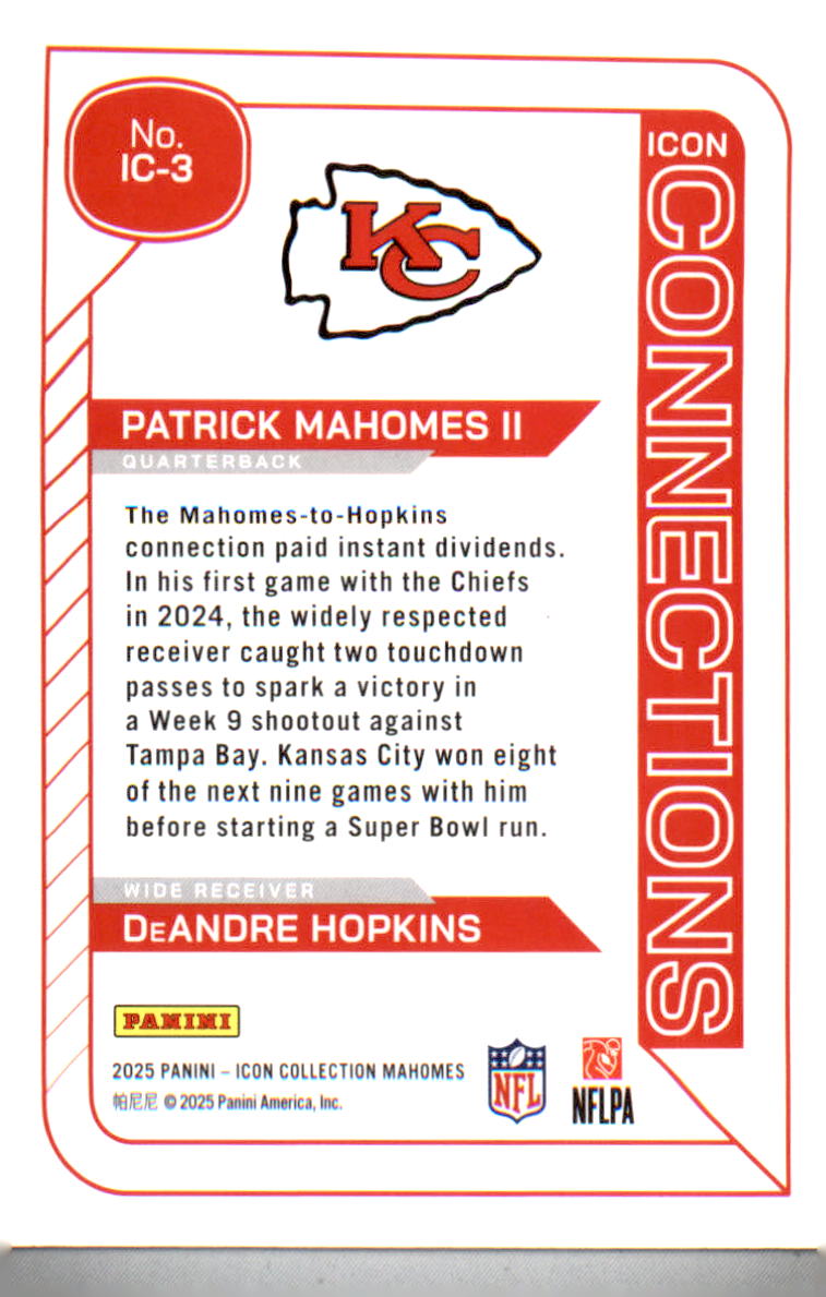 2025 Panini Authentically Mahomes Icon Collection #8 Patrick Mahomes II - Veteran Sports Cards FL