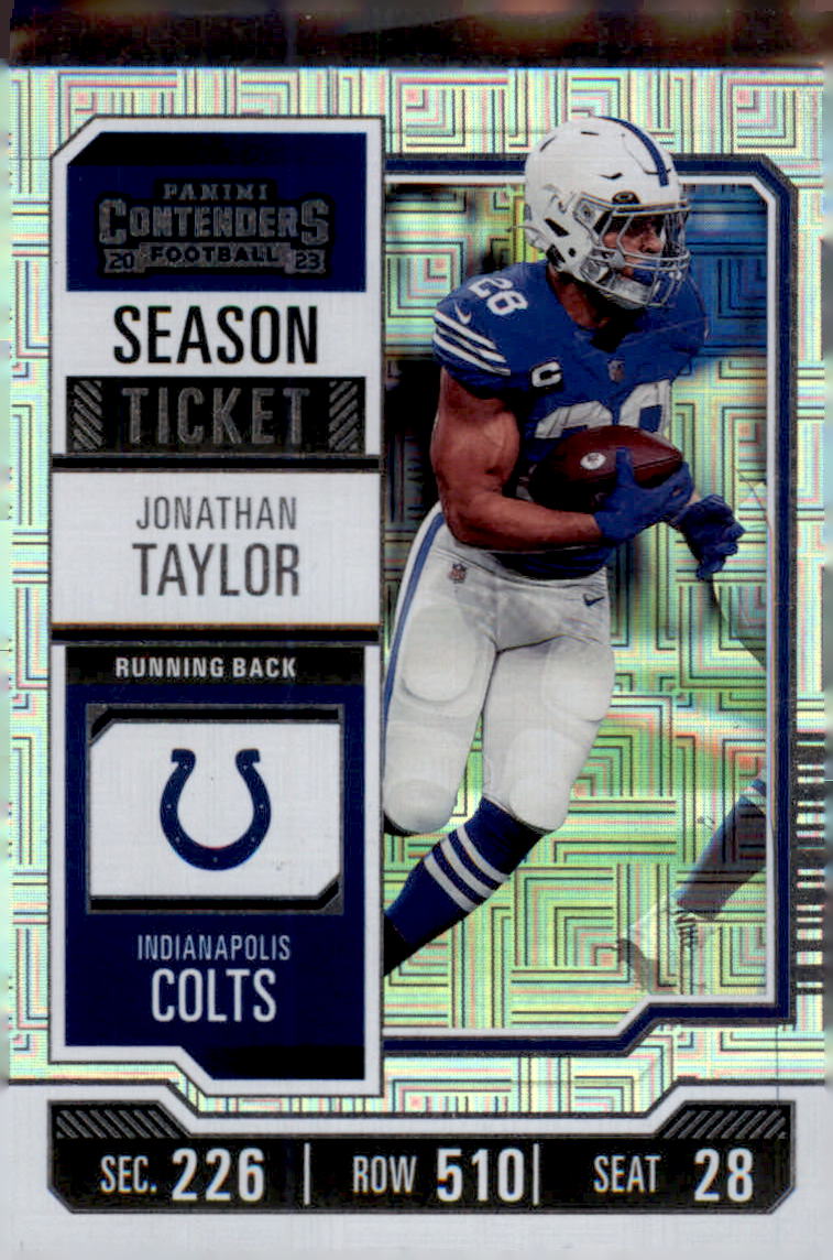 2023 Panini Contenders Season Ticket Retail #43 Jonathan Taylor - Veteran Sports Cards FL