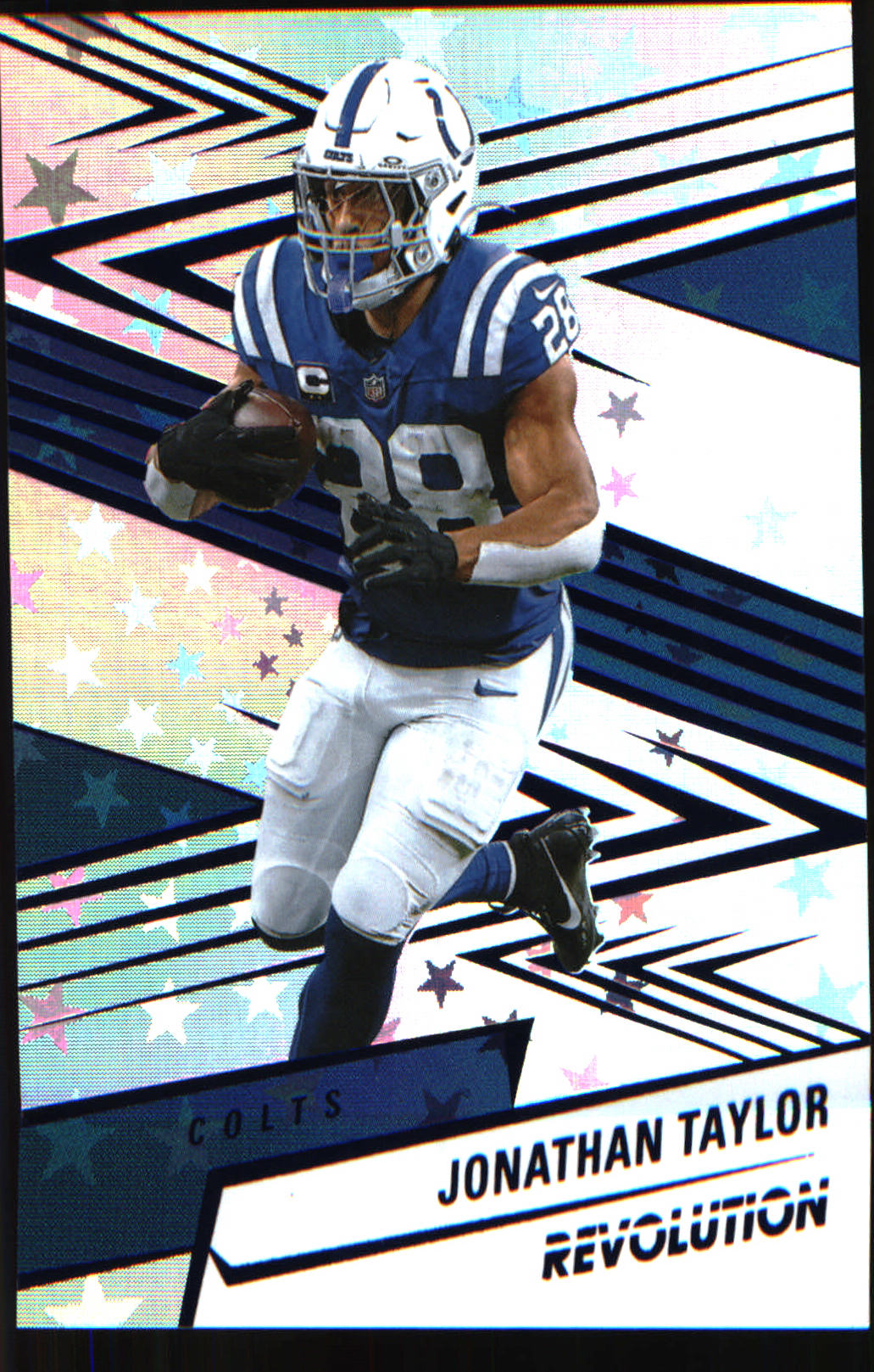 2025 Panini Revolution Blue Astro #34 Jonathan Taylor SN #/549 - Veteran Sports Cards FL