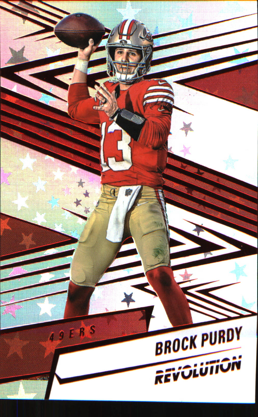 2025 Panini Revolution Red Astro #150 Brock Purdy - Veteran Sports Cards FL