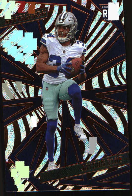2025 Panini Revolution Red Swirl #214 Jaydon Blue - Veteran Sports Cards FL