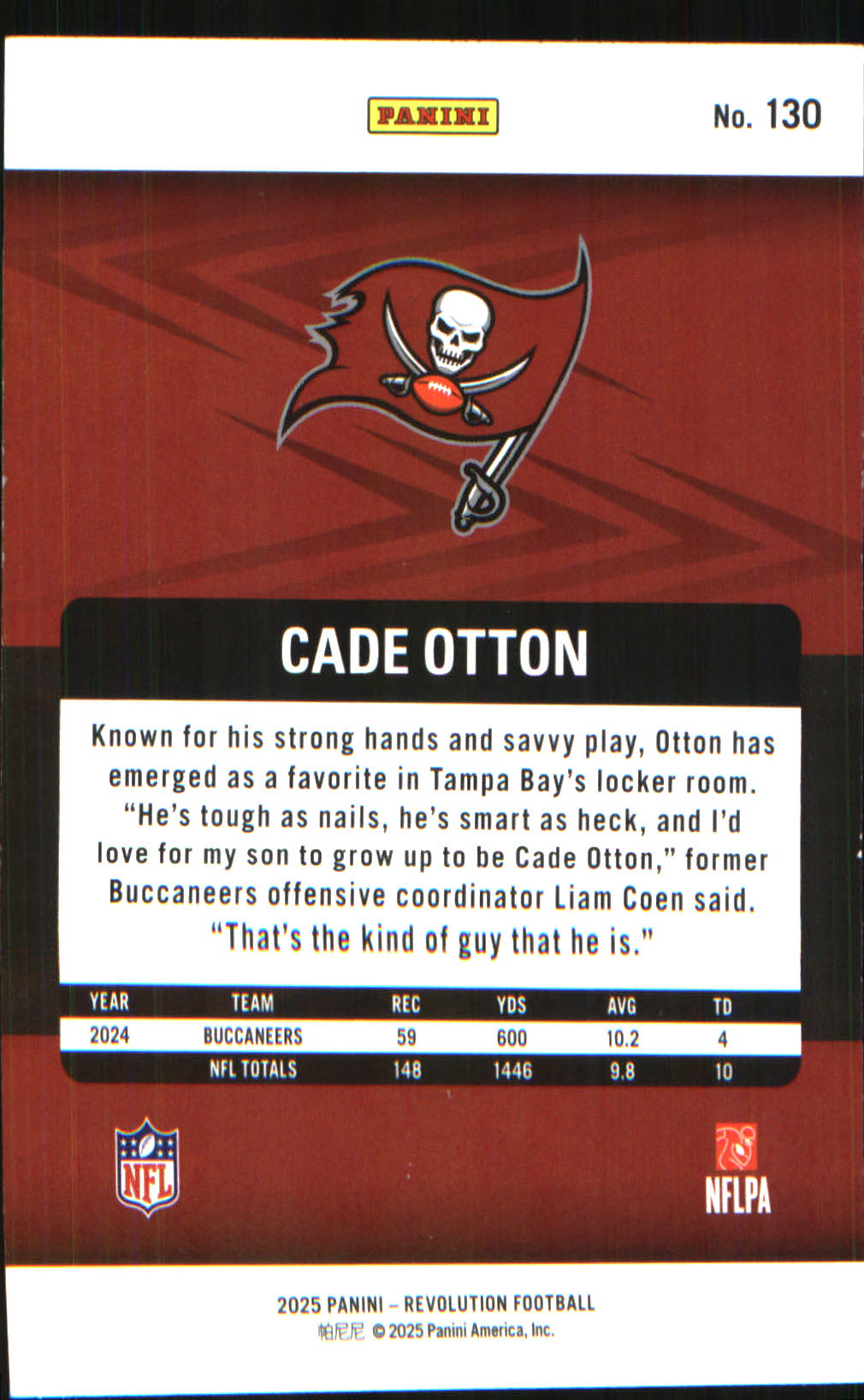 2025 Panini Revolution #130 Cade Otton - Veteran Sports Cards FL