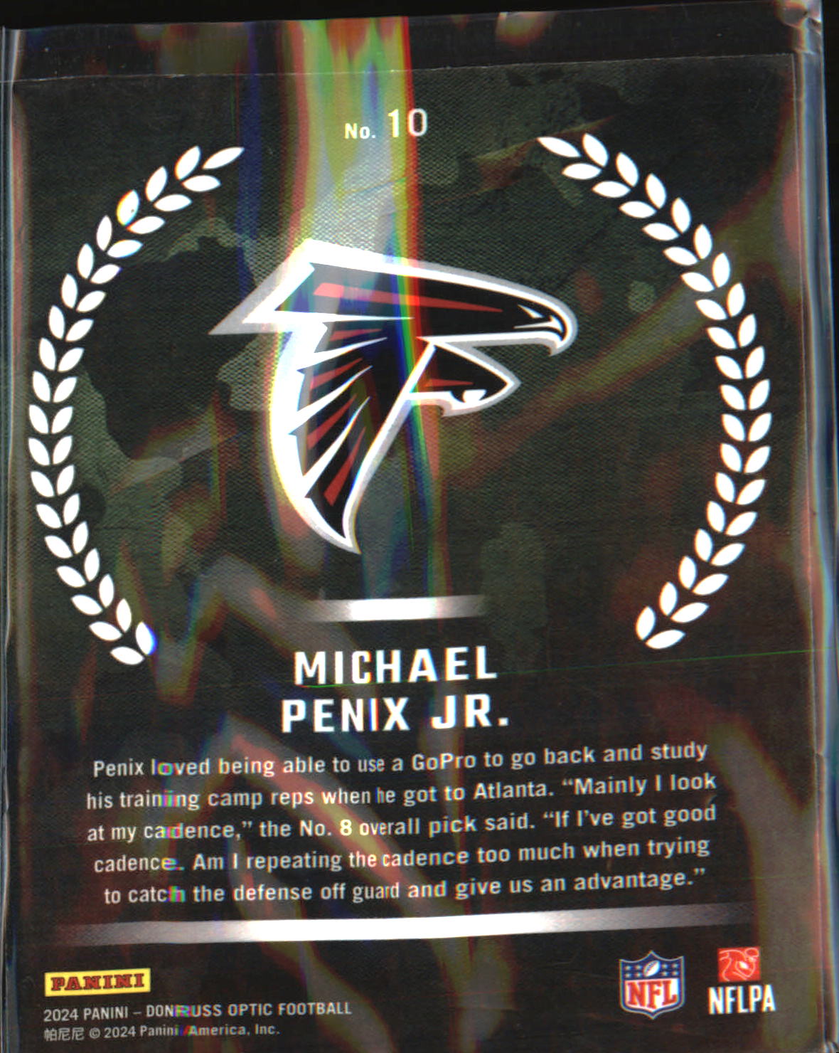2024 Donruss Optic Rookie Recruits #10 Michael Penix Jr. - Veteran Sports Cards FL