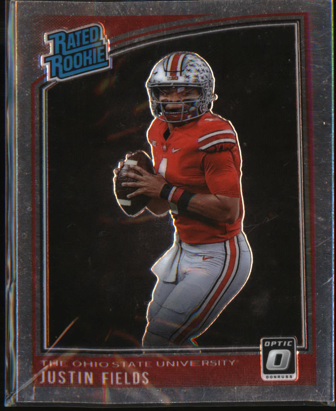 2021 Panini Chronicles Draft Picks Rated Rookie #202 Justin Fields - Veteran Sports Cards FL