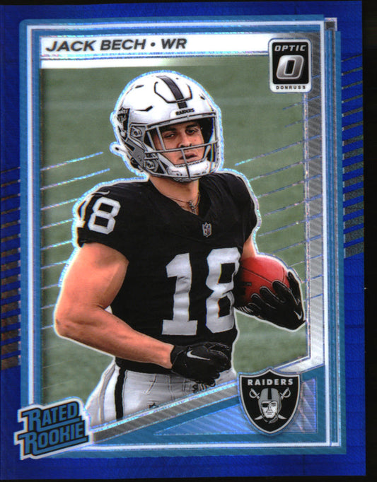 2025 Donruss Optic Blue Hyper #211 Jack Bech Rookie RC - Veteran Sports Cards FL