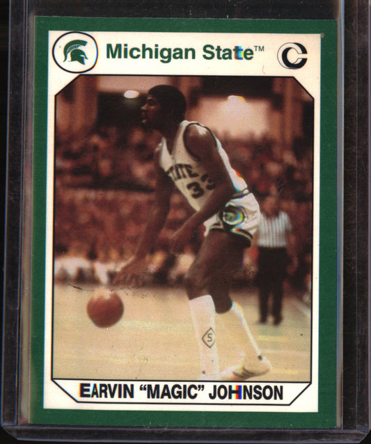 1990 Collegiate Collection Michigan State Spartans #194 Earvin "Magic" Johnson - Veteran Sports Cards FL