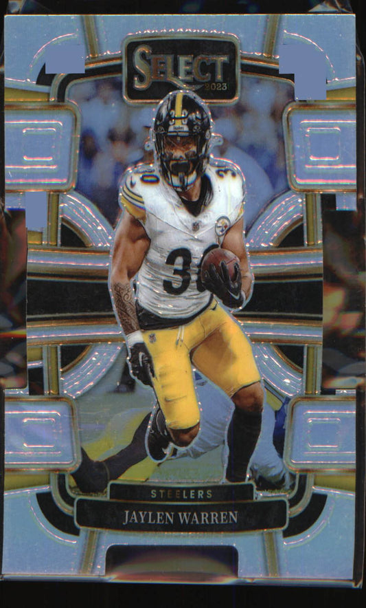 2023 Panini Select Silver Prizms Die Cuts #82 Jaylen Warren - Veteran Sports Cards FL