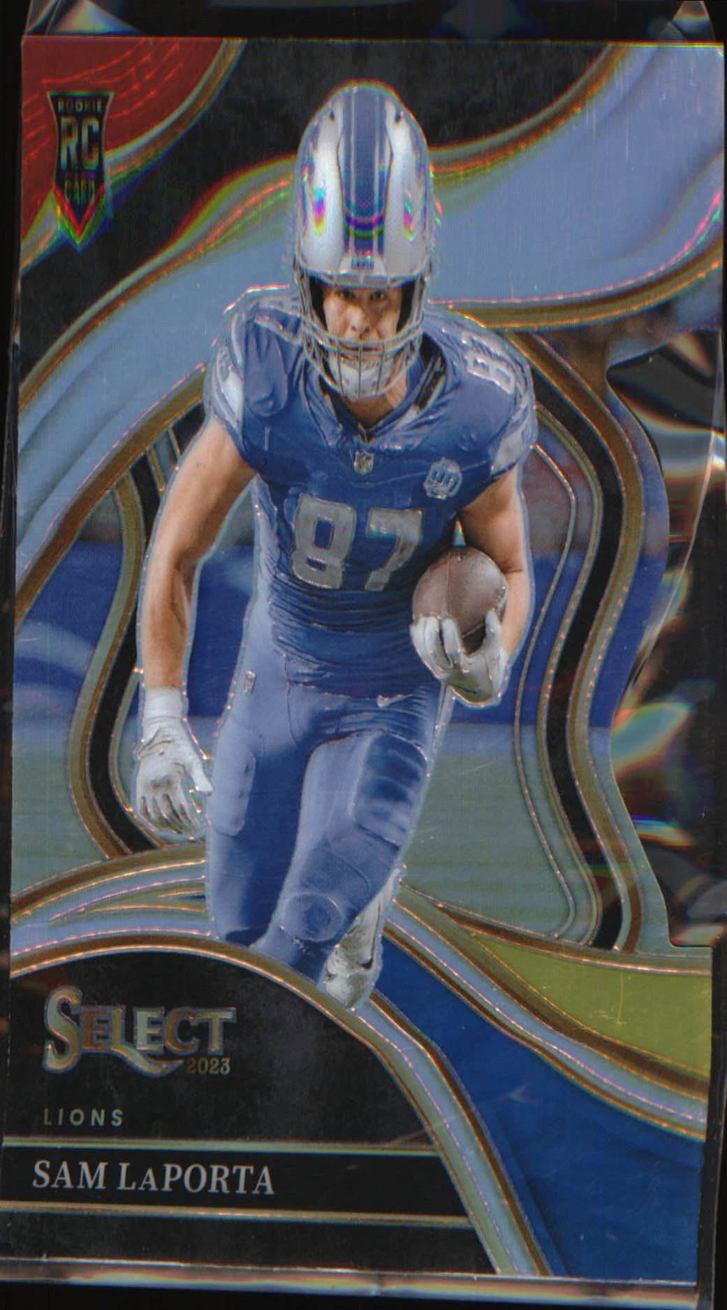 2023 Panini Select Red and Blue Prizms Die Cuts #221 Sam LaPorta Rookie RC - Veteran Sports Cards FL