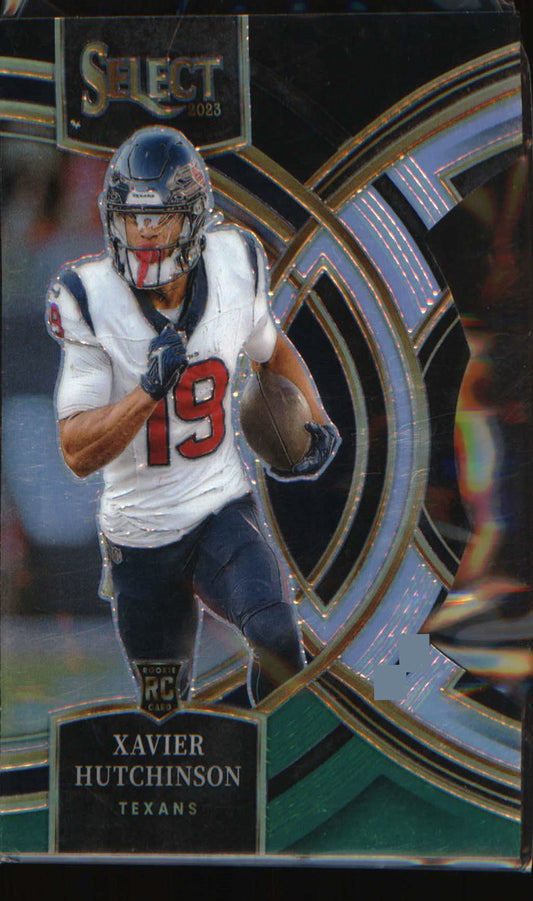 2023 Panini Select Black and Green Prizms Die Cuts #154 Xavier Hutchinson RC - Veteran Sports Cards FL