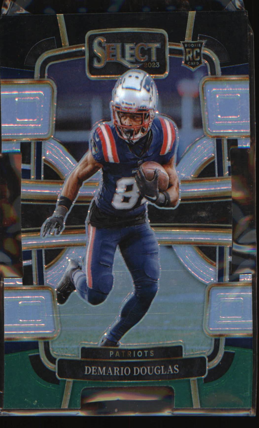 2023 Panini Select Black and Green Prizms Die Cuts #68 Demario Douglas Rookie RC - Veteran Sports Cards FL