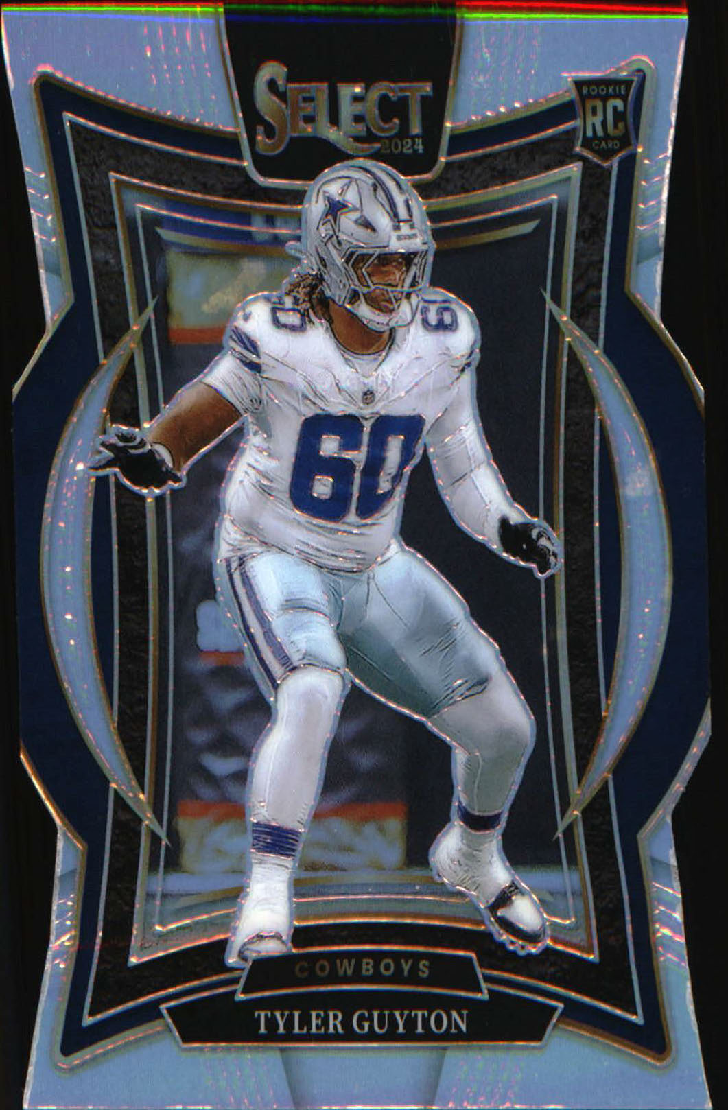 2024 Panini Select Silver Prizm Die Cut #69 Tyler Guyton Rookie RC - Veteran Sports Cards FL
