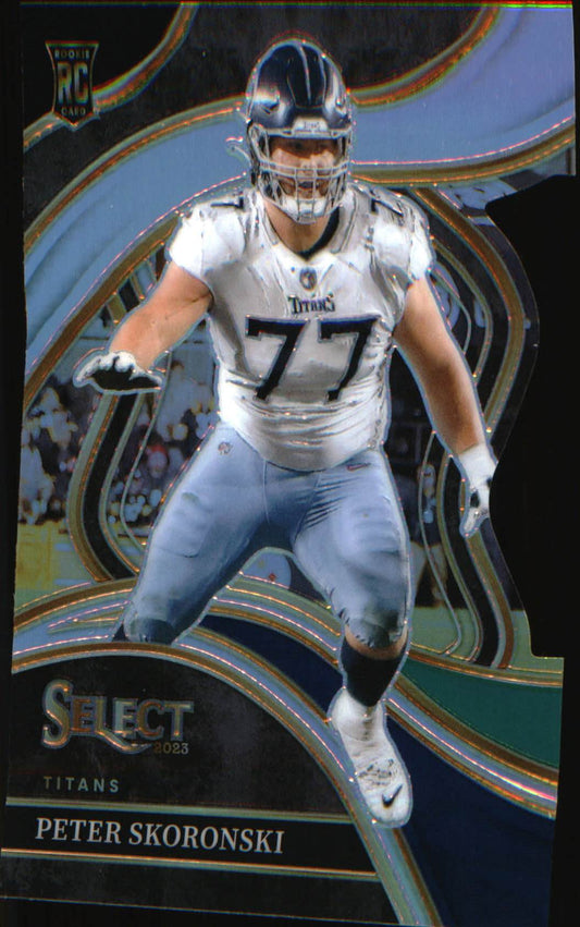 2023 Panini Select Silver Prizms Die Cuts #225 Peter Skoronski Rookie RC - Veteran Sports Cards FL