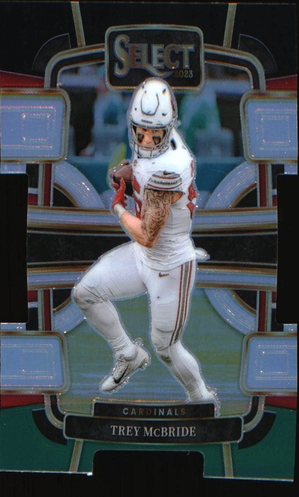 2023 Panini Select Black and Green Prizms Die Cuts #1 Trey McBride - Veteran Sports Cards FL