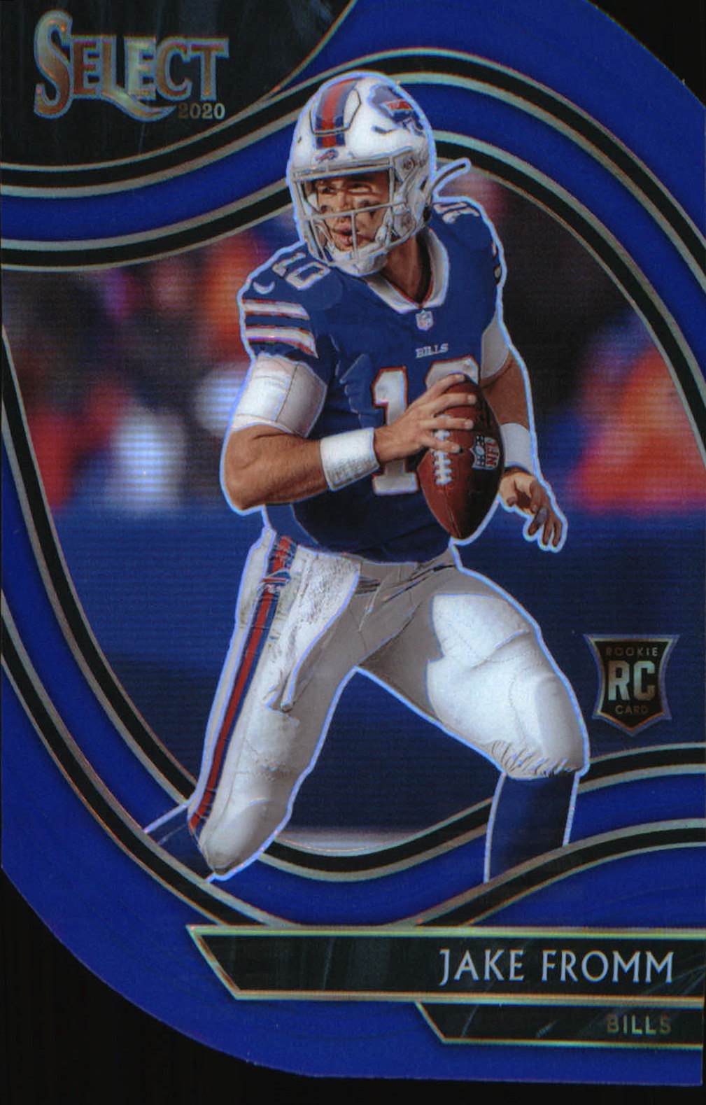 2020 Panini Select Blue Prizm Die Cut #349 Jake Fromm Rookie RC - Veteran Sports Cards FL