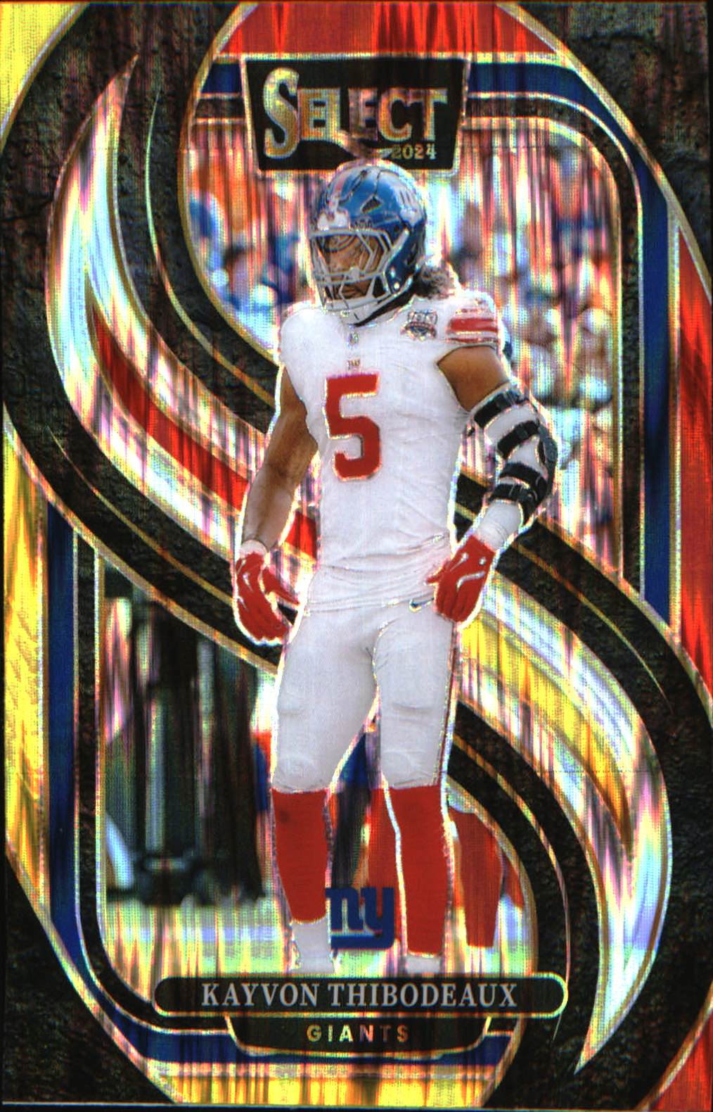 2024 Panini Select Red & Yellow Prizm Shock #175 Kayvon Thibodeaux - Veteran Sports Cards FL
