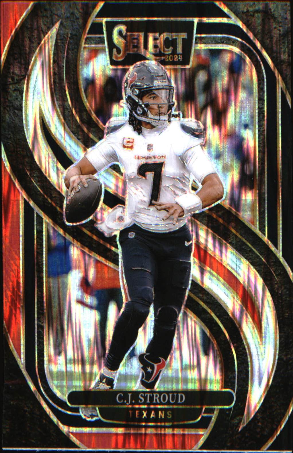 2024 Panini Select Black & Gold Prizm Shock #128 C.J. Stroud - Veteran Sports Cards FL