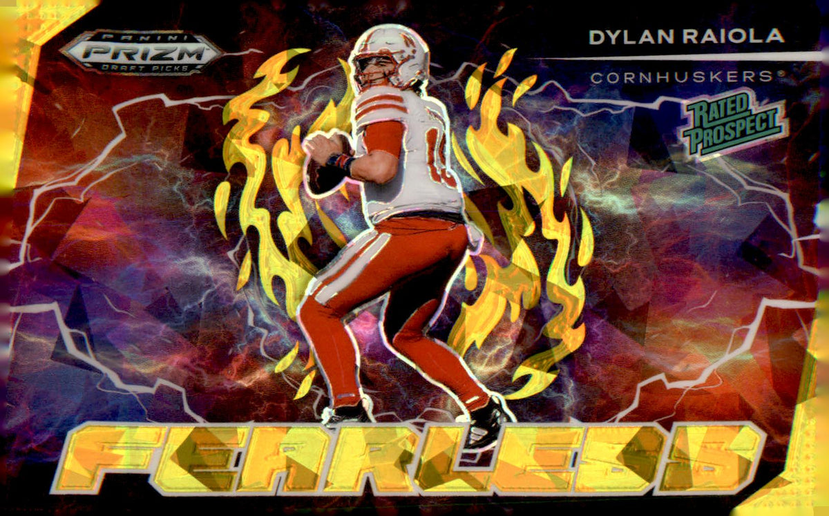 2025 Panini Prizm - Draft Picks Fearless Gold Ice #F-DRA Dylan Raiola - Veteran Sports Cards FL